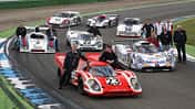Porsche Le Mans-Siegerautos auf dem Hockenheimring