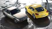 Porsche 924, Porsche Cayman S, Draufsicht