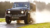 Land Rover Rallye-Defender, Frontansicht