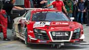 VLN, Nürburgring, Audi R8, Phoenix Racing, Tankstopp, Feuer, 26.04.2014