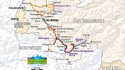 Streckenkarte Silvretta E-Auto 2014