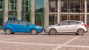 Ford Fiesta 1.0 Ecoboost, Ford Focus 1.0 Ecoboost, Seitenansicht