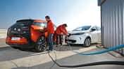 BMW i3, Renault Zoe Intense, Stromanschluss