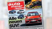 auto motor und sport, Heft 15 / 2016, Titel, Vorschau