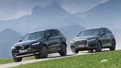 Audi Q7 3.0 TDI Quattro, Volvo XC90 D5, Frontansicht