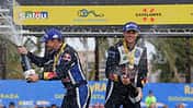 Rallye Spanien 2015 Siegerpodium Mikkelsen