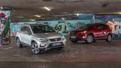 Mazda CX-5 2.0 G 165, Seat Ateca 1.4 TSI, Frontansicht
