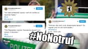 NoNotruf-Teaser, Polizei Berlin, Twitter-Aktion