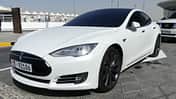 Tesla Model S P90 - Carspotting - GP Abu Dhabi 2016
