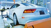 Audi A7 auf dem Rollen-Prüfstand