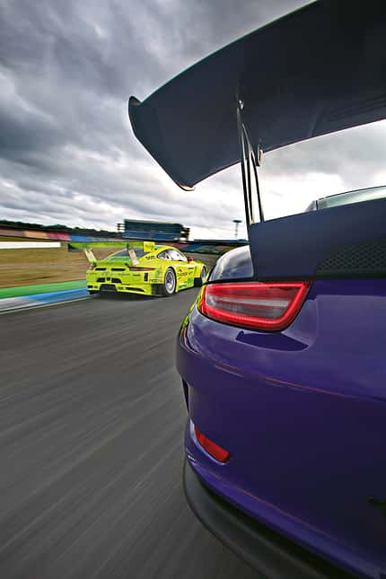 Manthey-Porsche 911 GT3 RS MR, spa0417, Vergleich Manthey-Porsche 911 GT3 RS MR, Heckspoiler