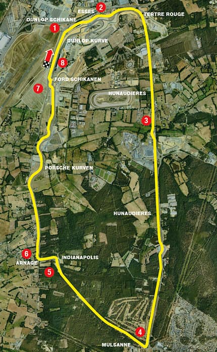 LeMans, Streckenplan