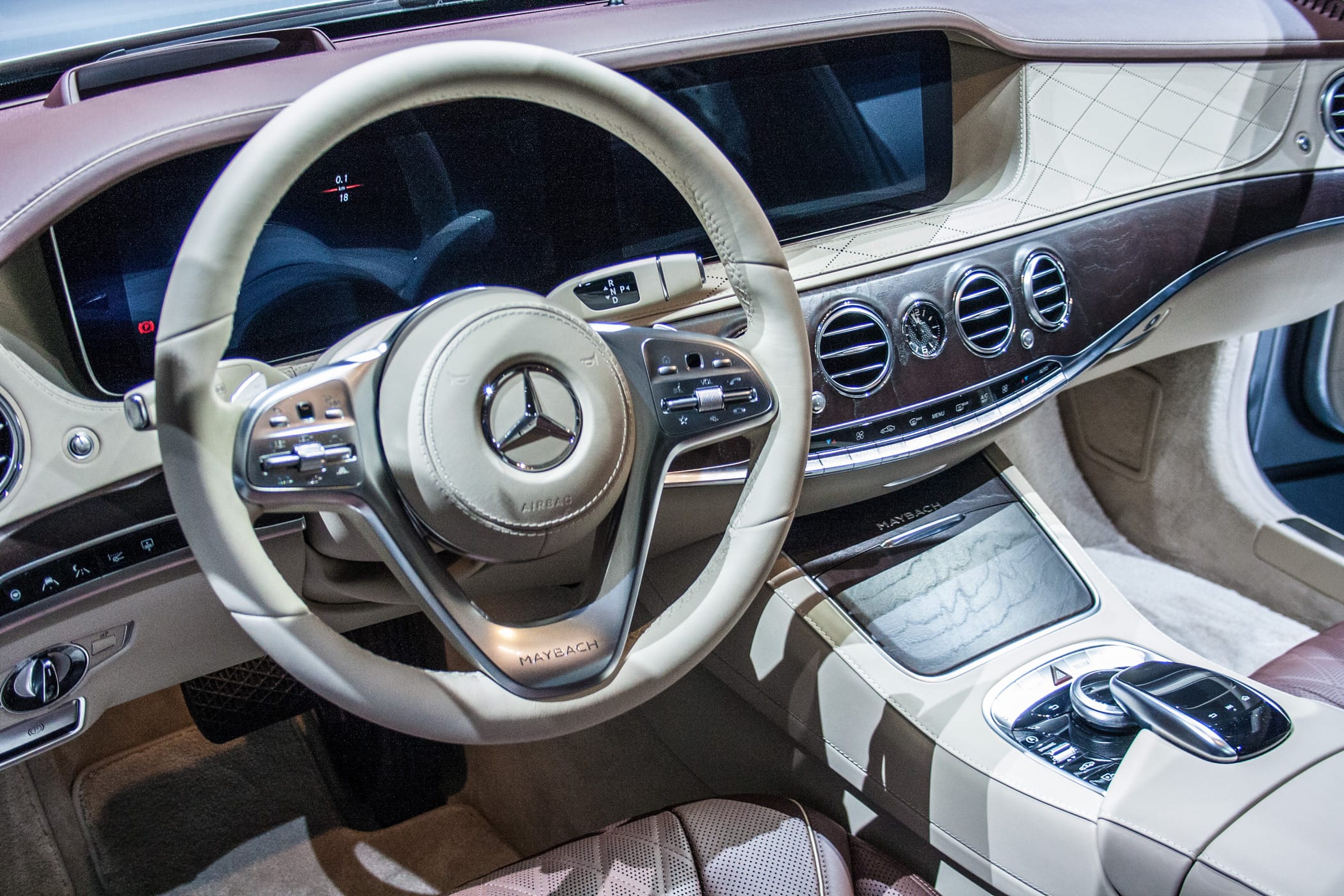 Mercedes S-Klasse Facelift Shanghai 2017 Sitzprobe