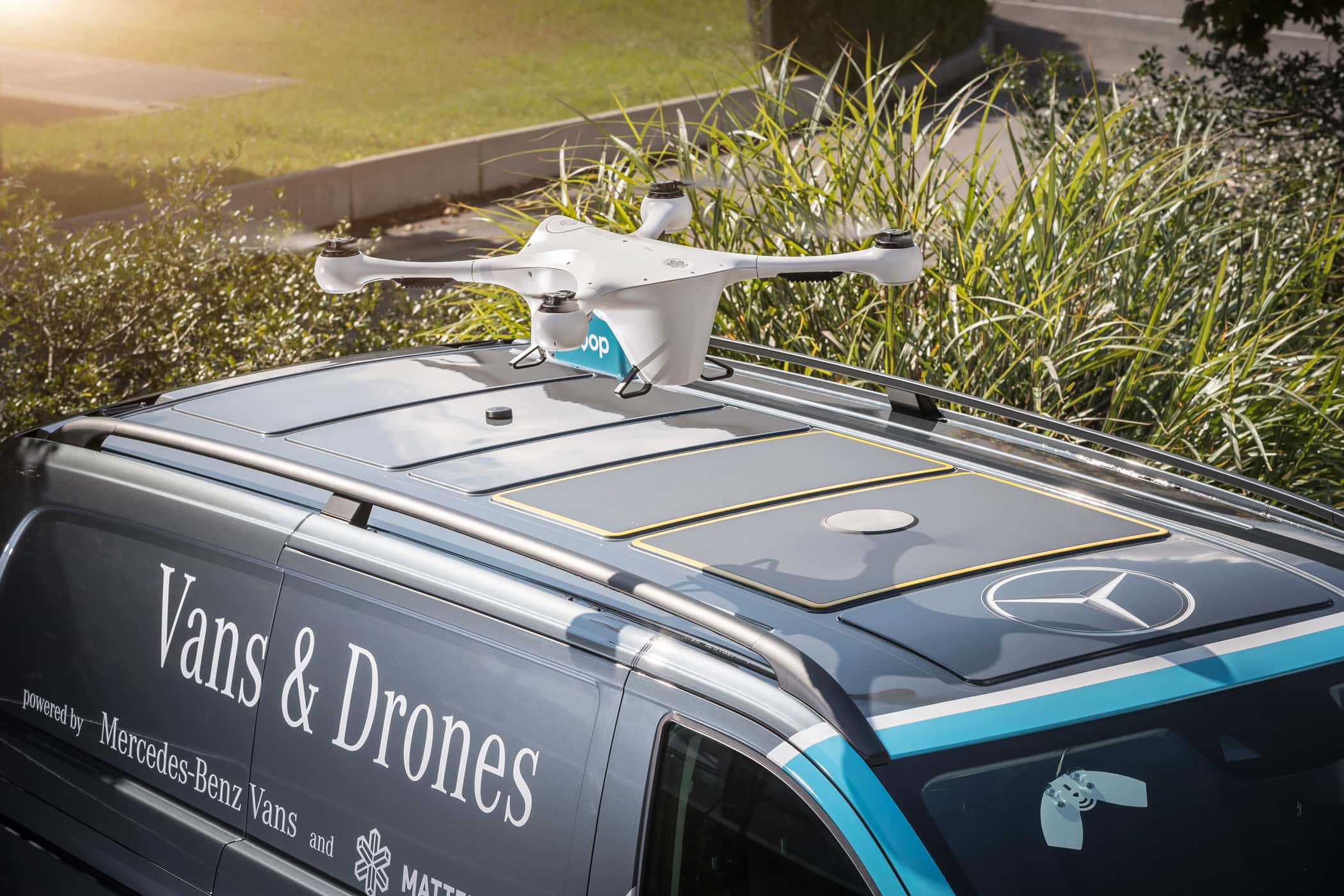 Mercedes Vans and Drones Pilotprojekt Zürich 2017