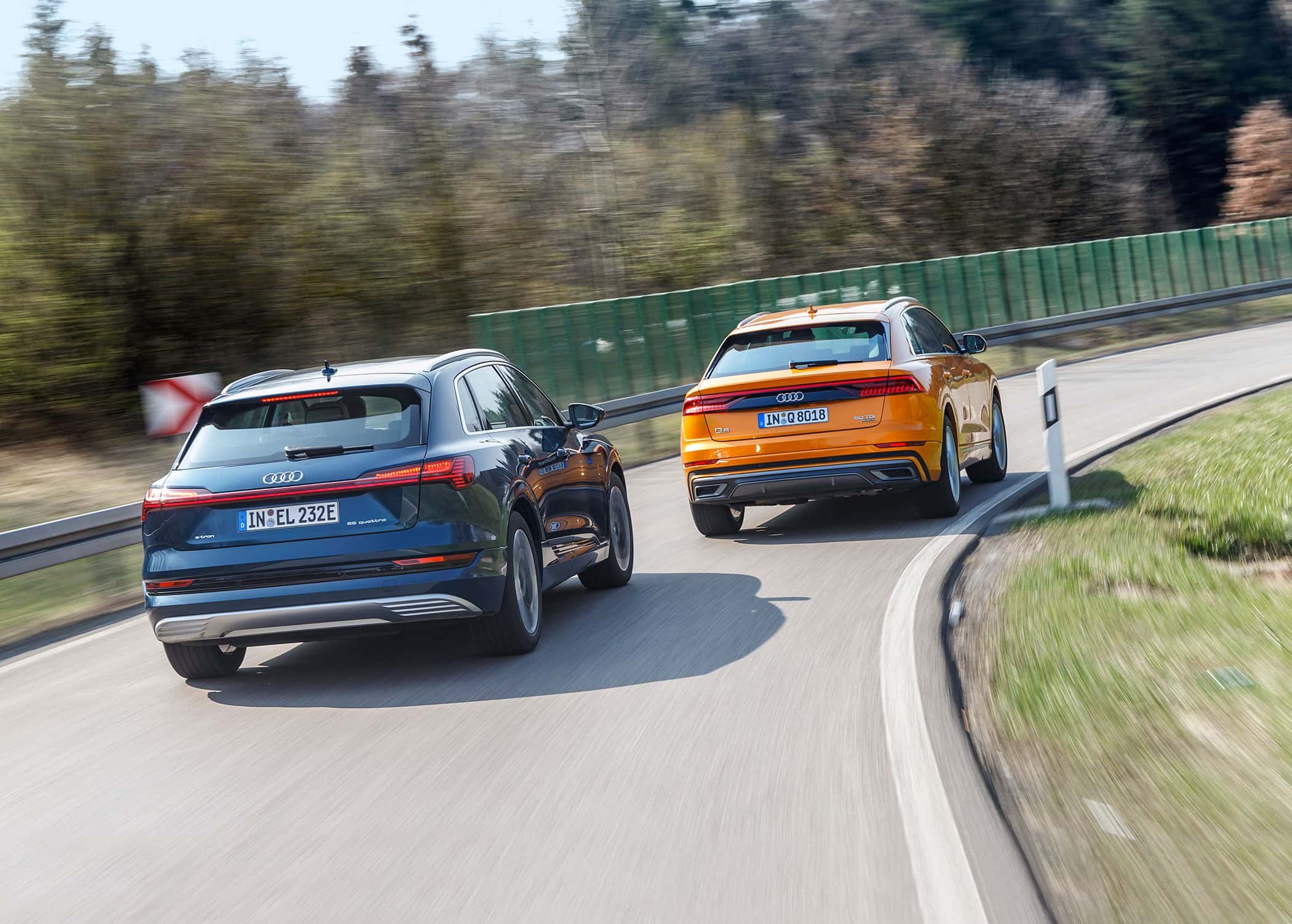 Audi e-tron 55 Quattro, Audi Q8 50 TDI Quattro, Exterieur