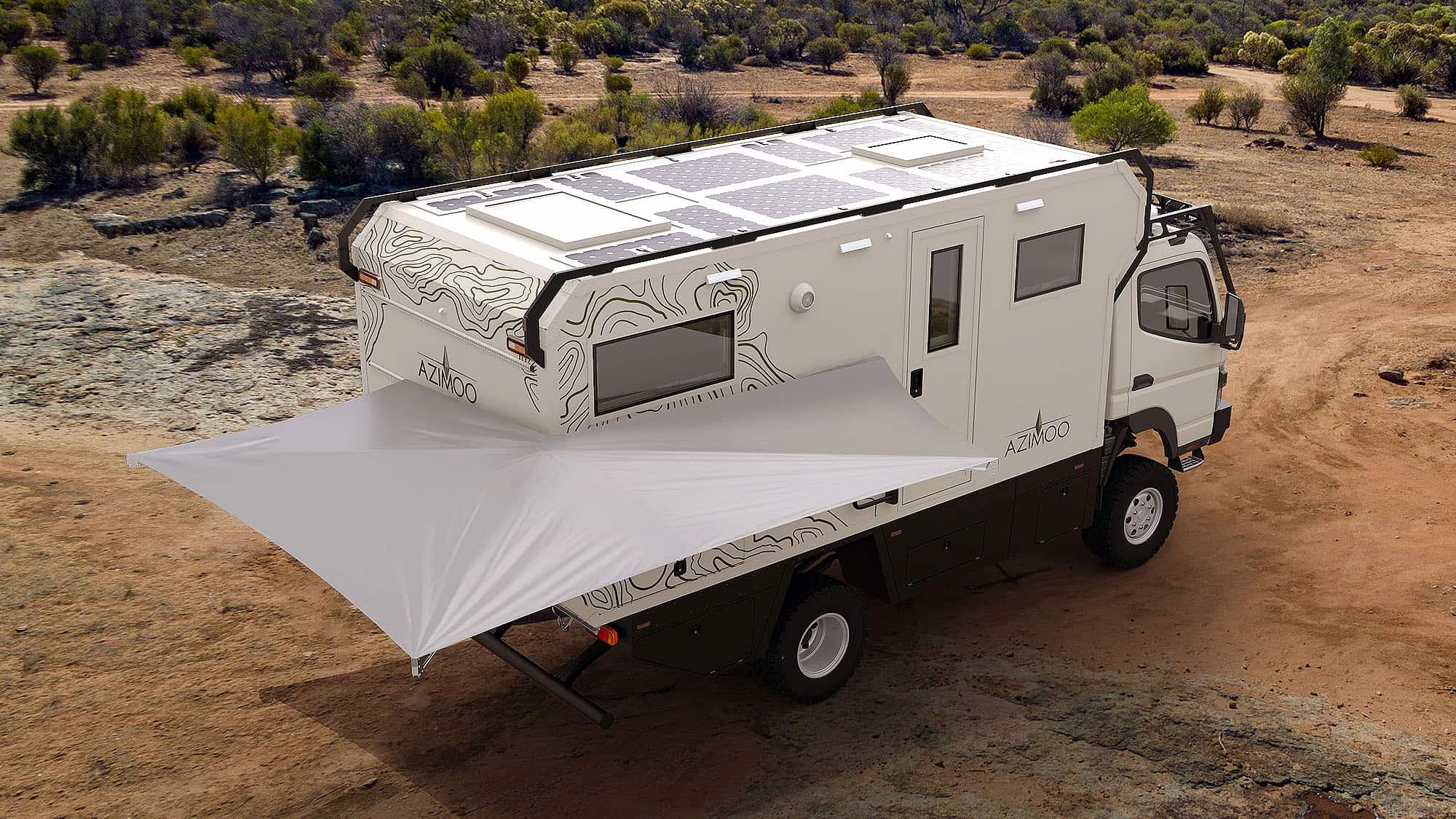 Azimoo Expeditions-Lkw Fuso Canter 4x4