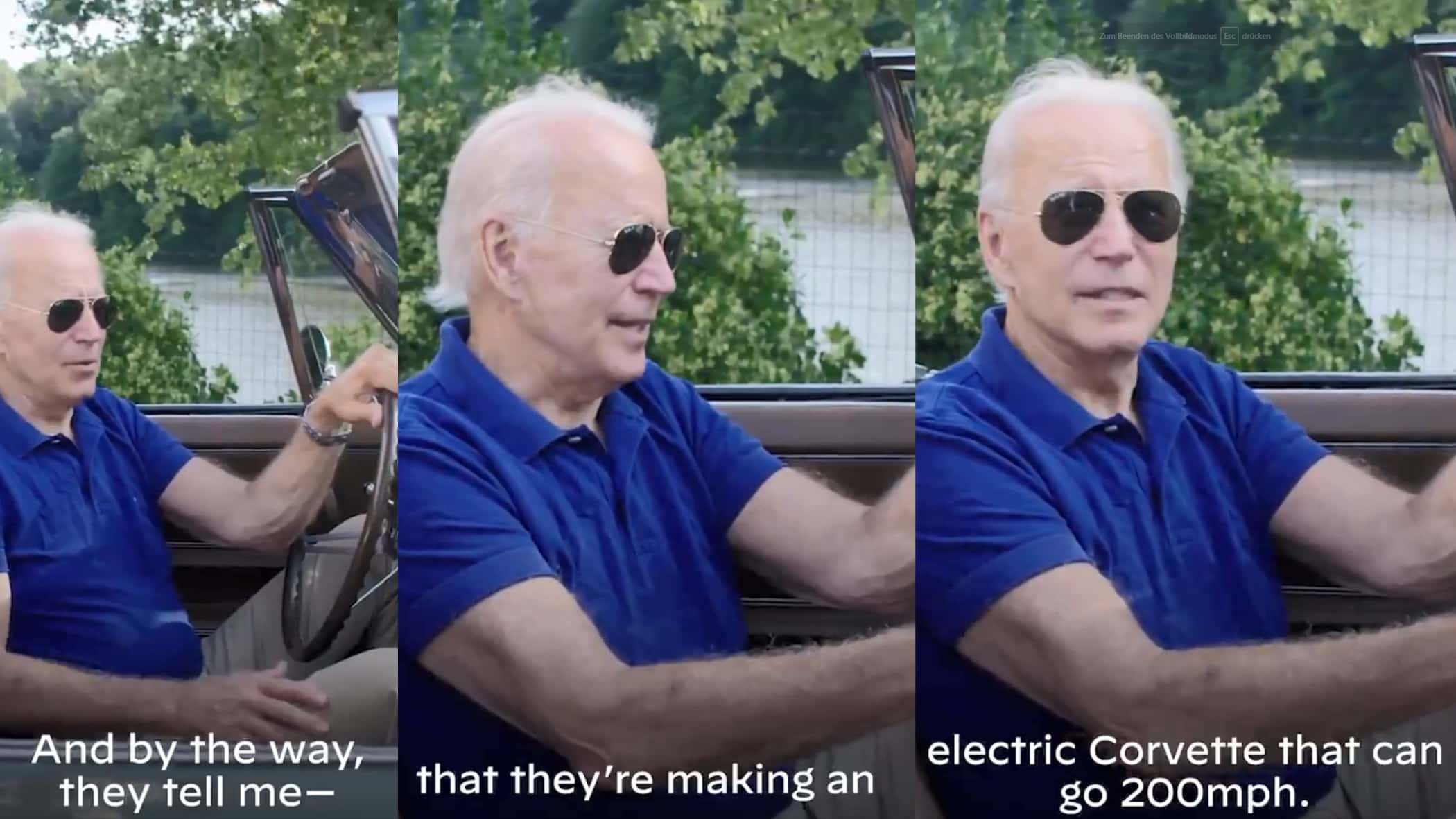 Joe Biden Corvette Electric Joe Biden Corvette Electric