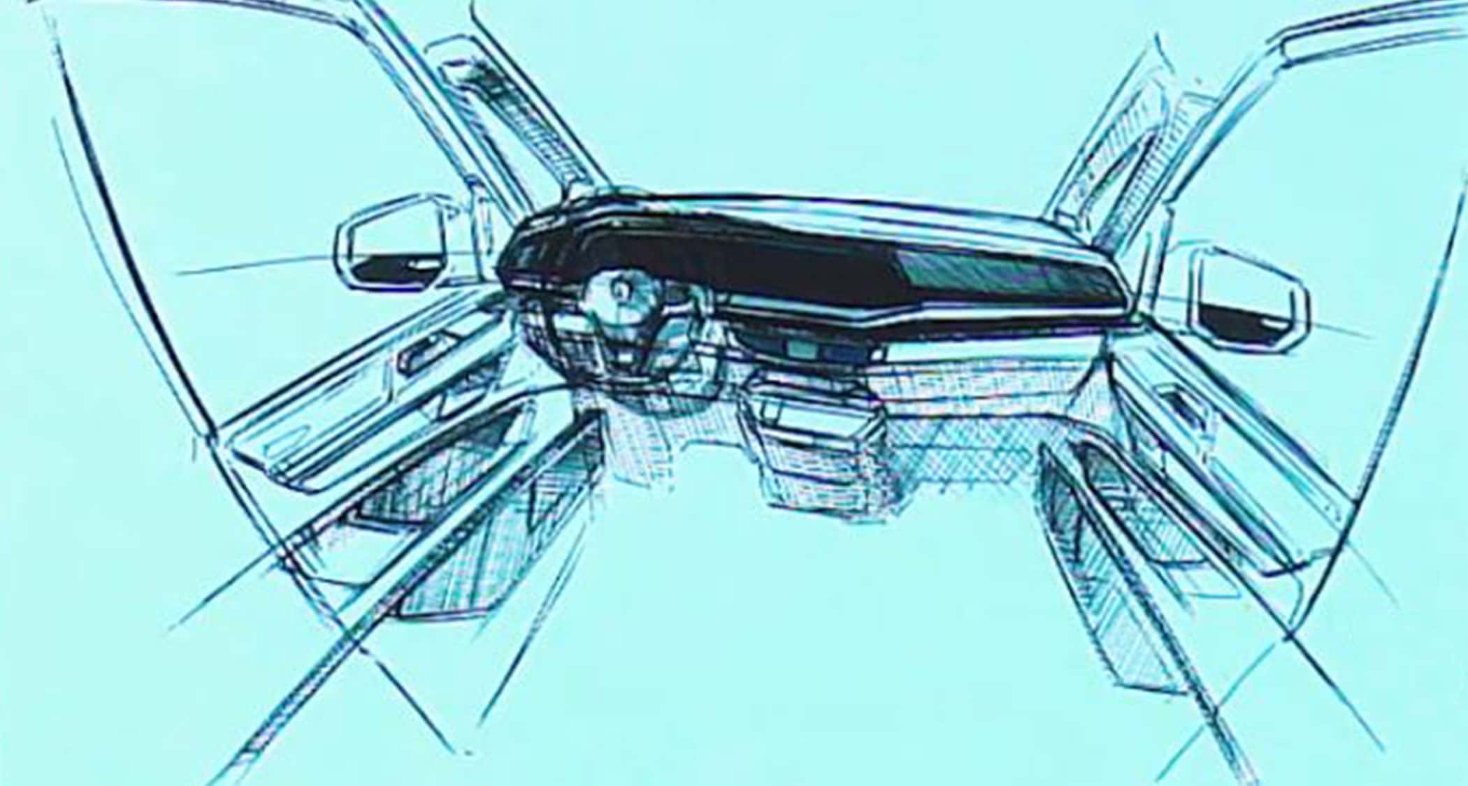 04/2021, VW Multivan T7 Designskizze VW Multivan T7