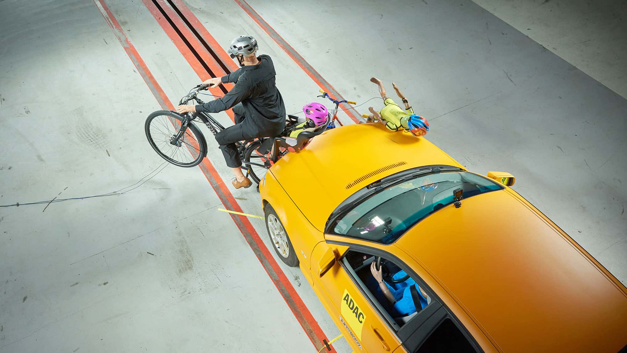 ADAC-Crashtest Fahrrad