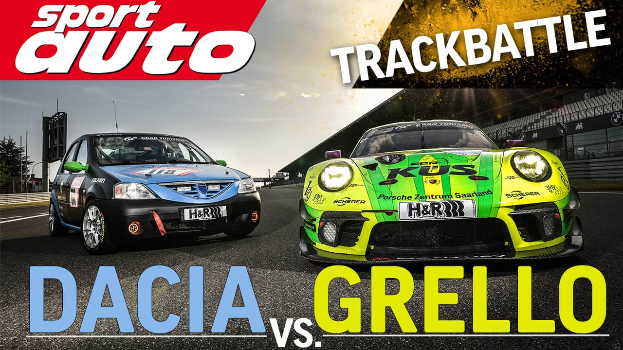 Grello vs. Dacia; sport auto