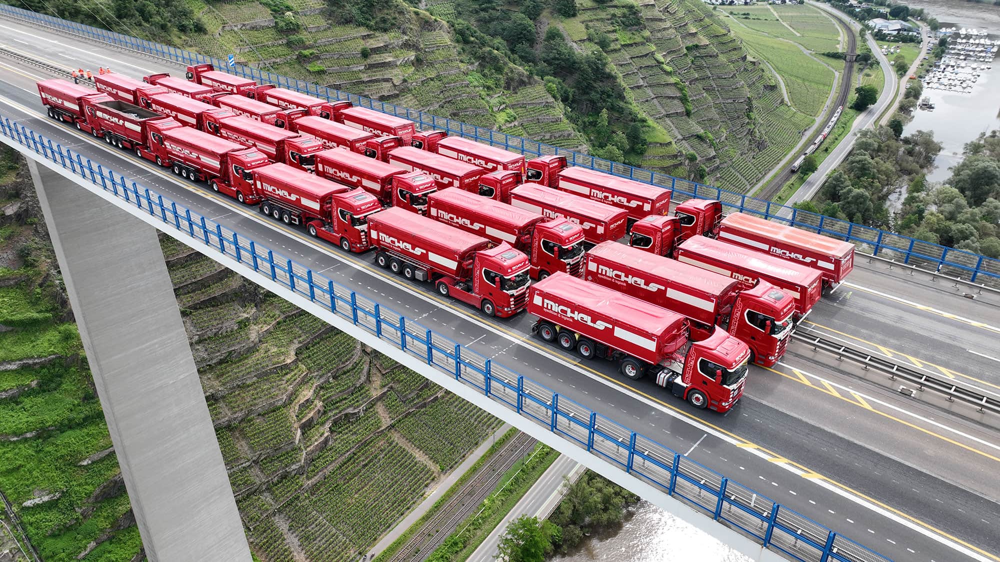 05/2024, Moseltalbrücke Belastungstest Moseltalbrücke Belastungstest