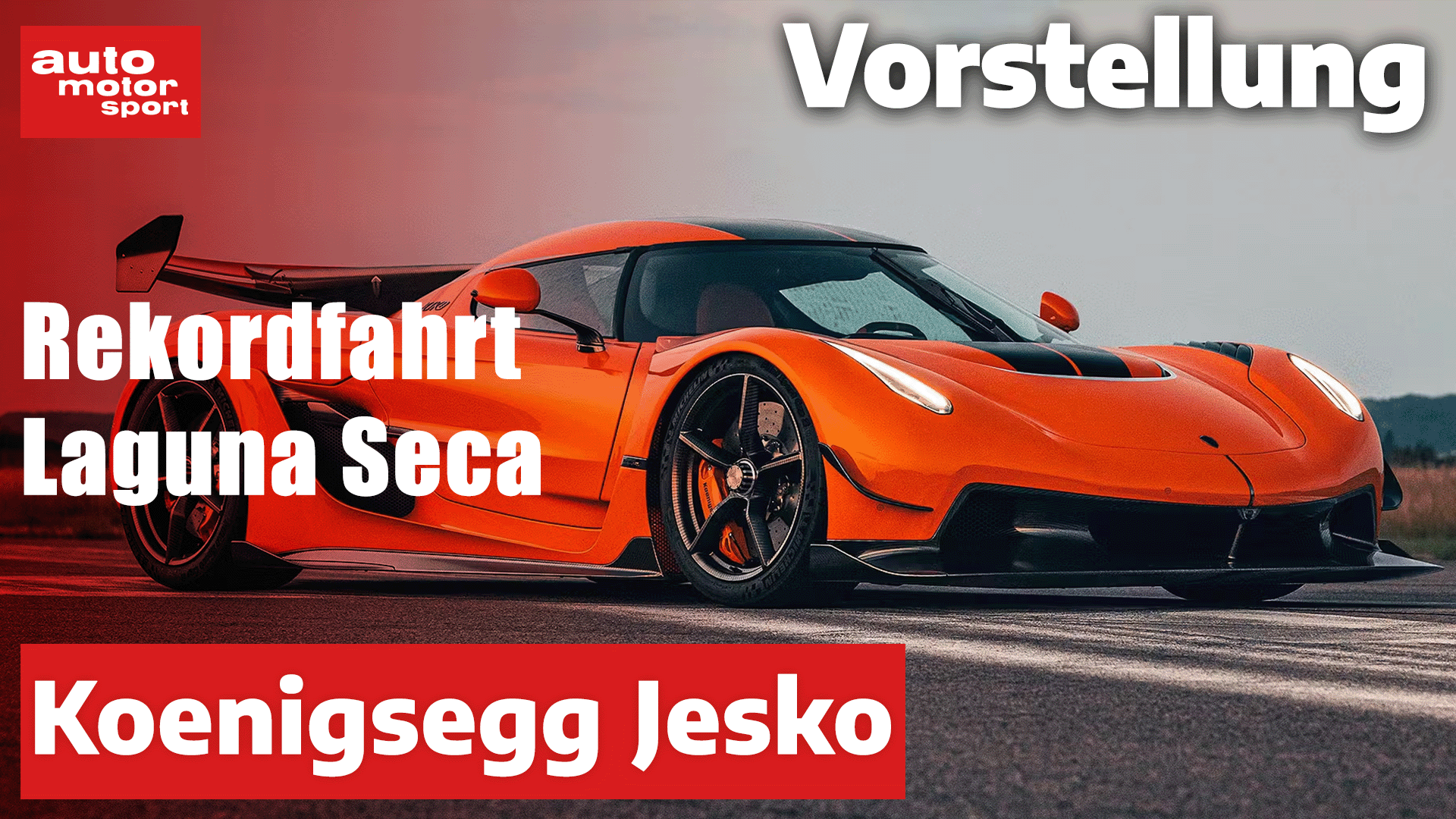 Thumbnail Königsegg Jesko Rekordfahrt Laguna Seca