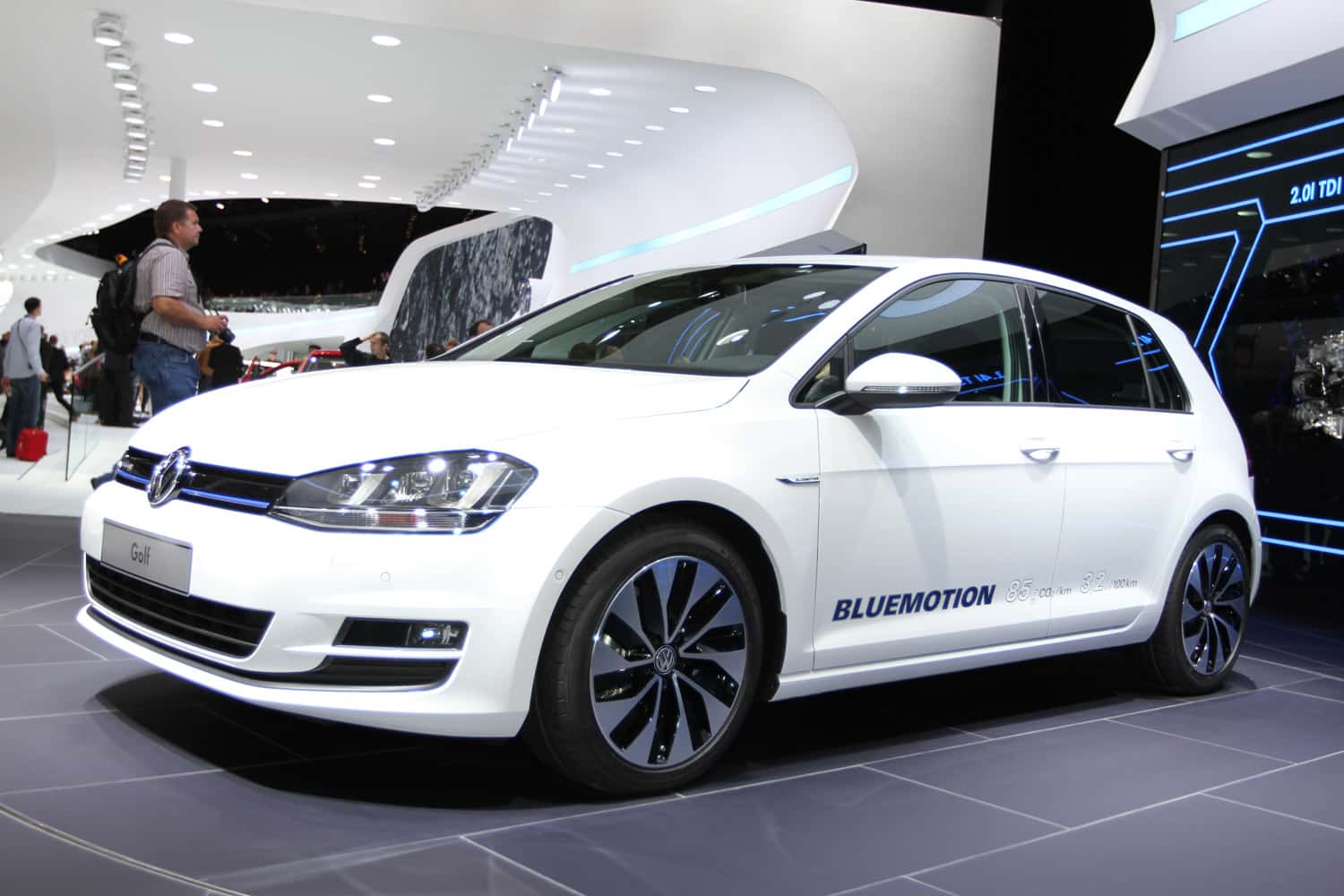 09/2012, Autosalon Paris 2012, Messe VW Golf VII Bluemotion