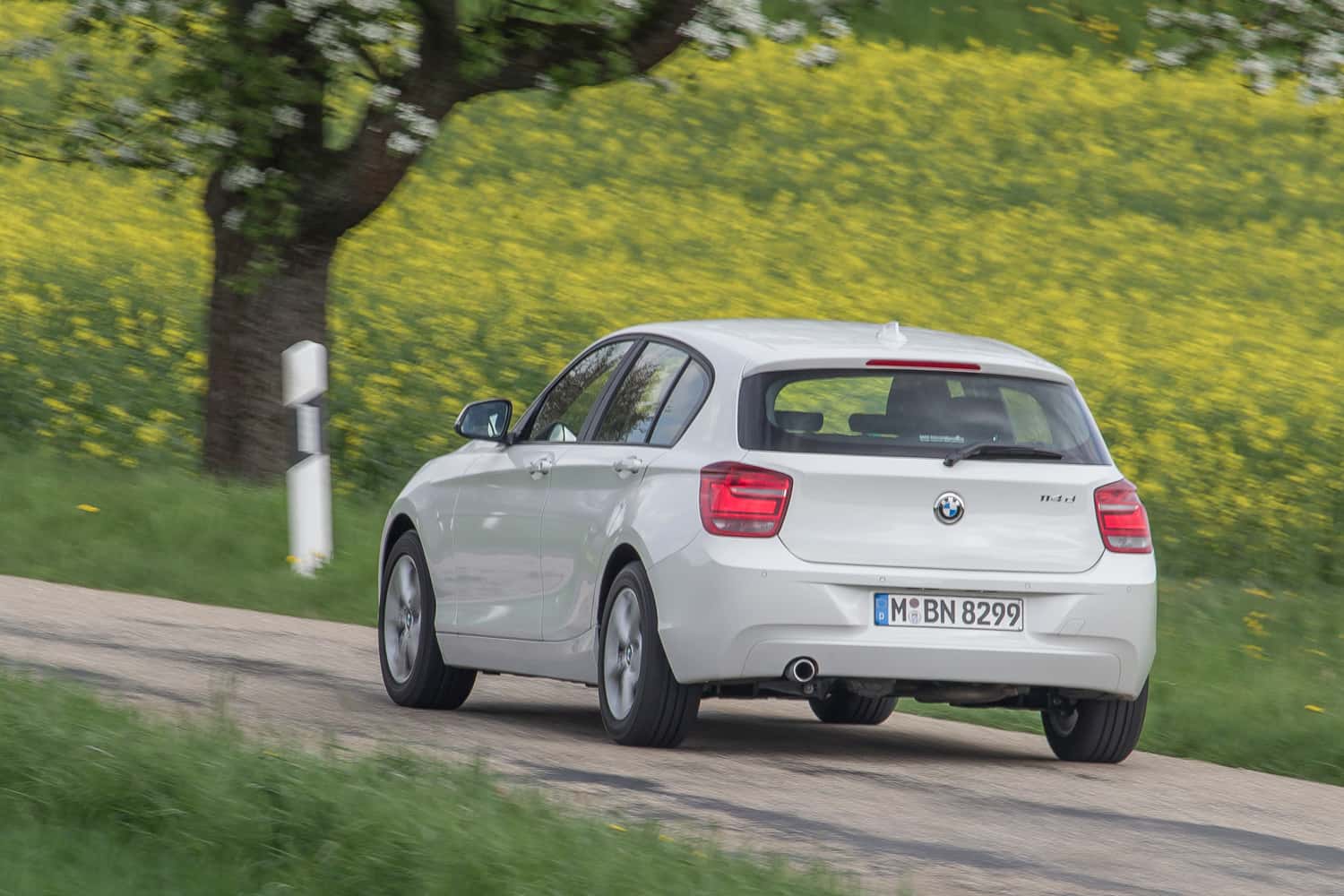 BMW 114d, Heckansicht