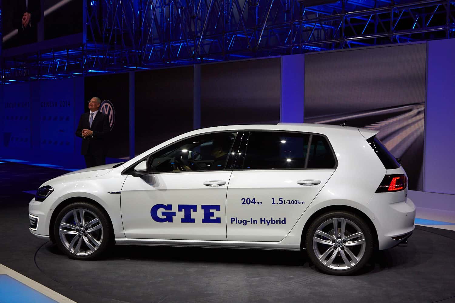 VW Golf GTE Plug-In Hybrid, Genfer Autosalon, Messe 2014