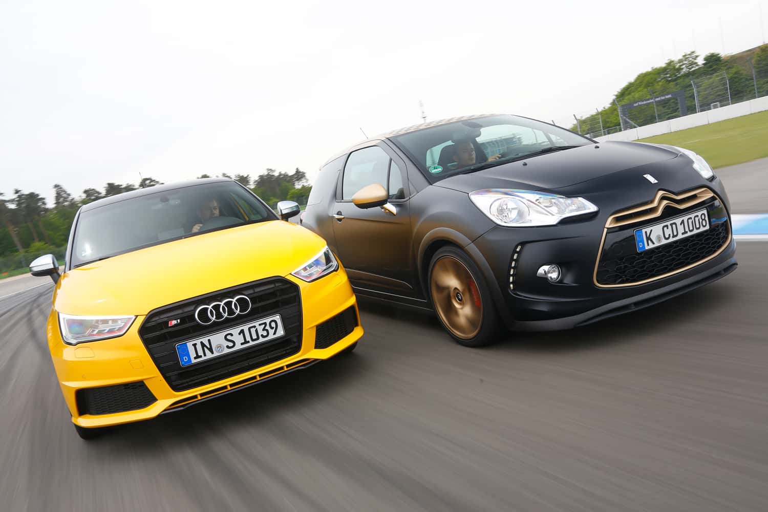 Audi S1 Sportback, Citroën DS3 Racing, Frontansicht