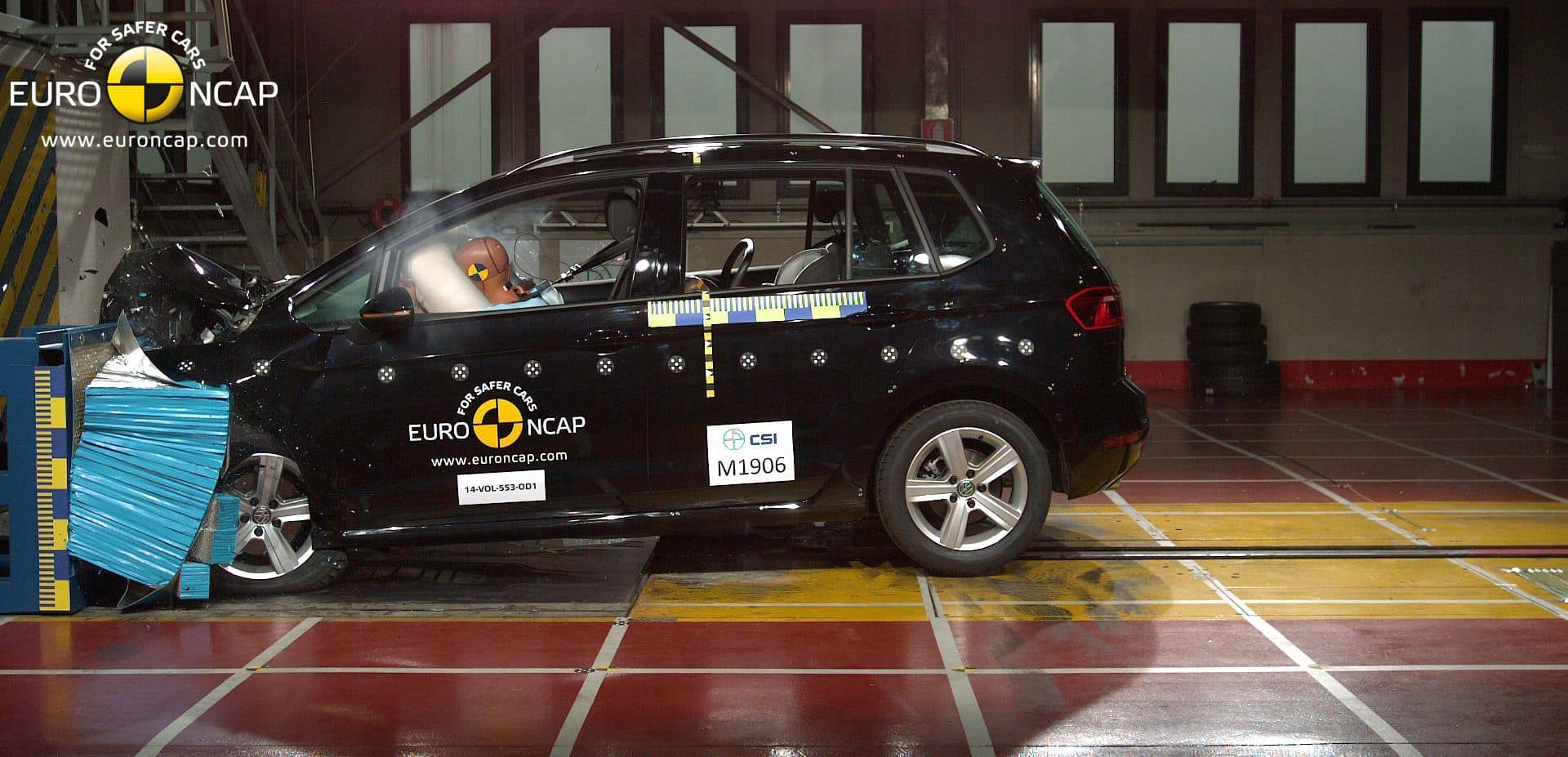 EuroNCAP-Crashtest VW Golf Sportsvan