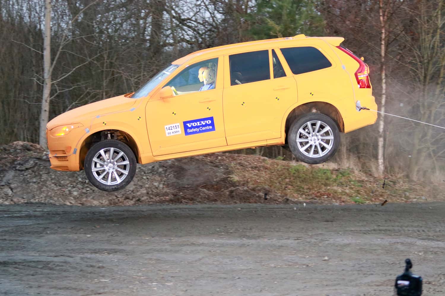 Crashtest, Volvo XC90, ditch-test