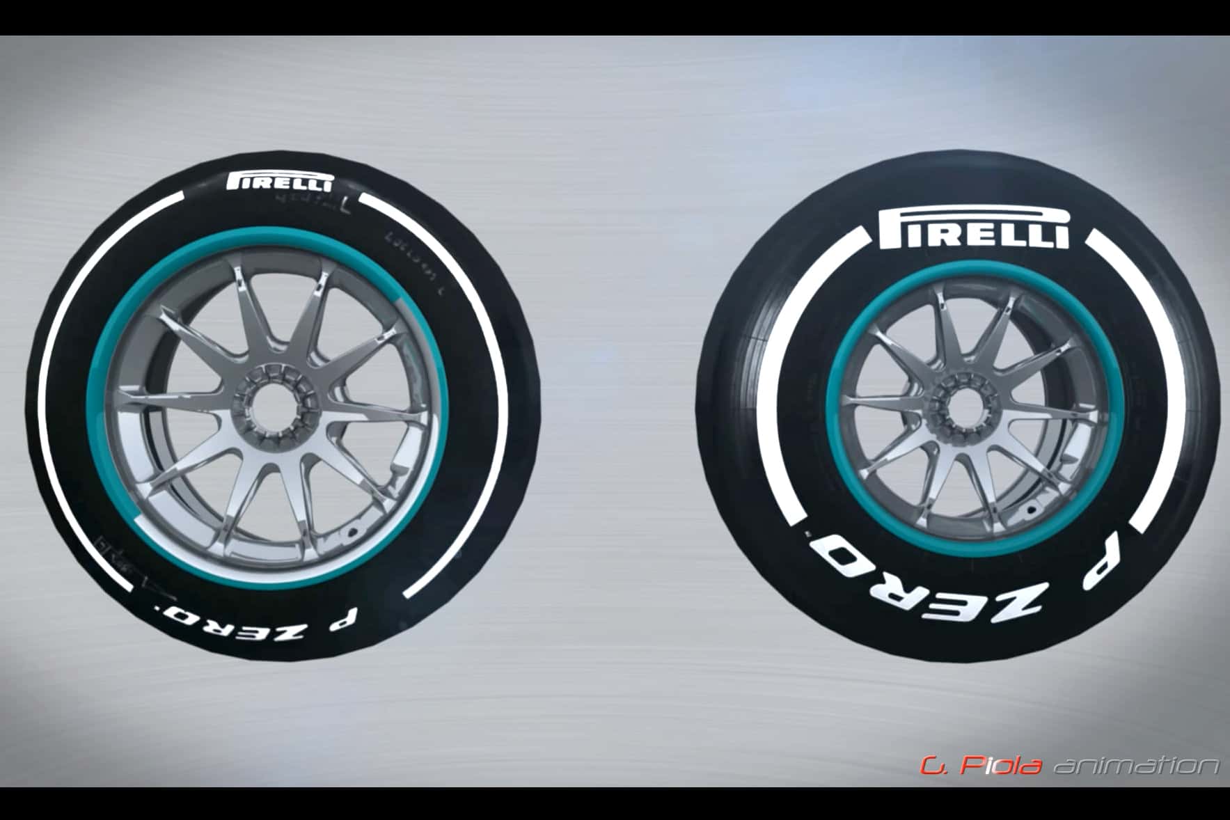 Pirelli-Reifen - 13 vs 18 Zoll - Piola Animation - F1 - 2015 Pirelli-Reifen - 13 vs 18 Zoll - Piola Animation - F1 - 2015