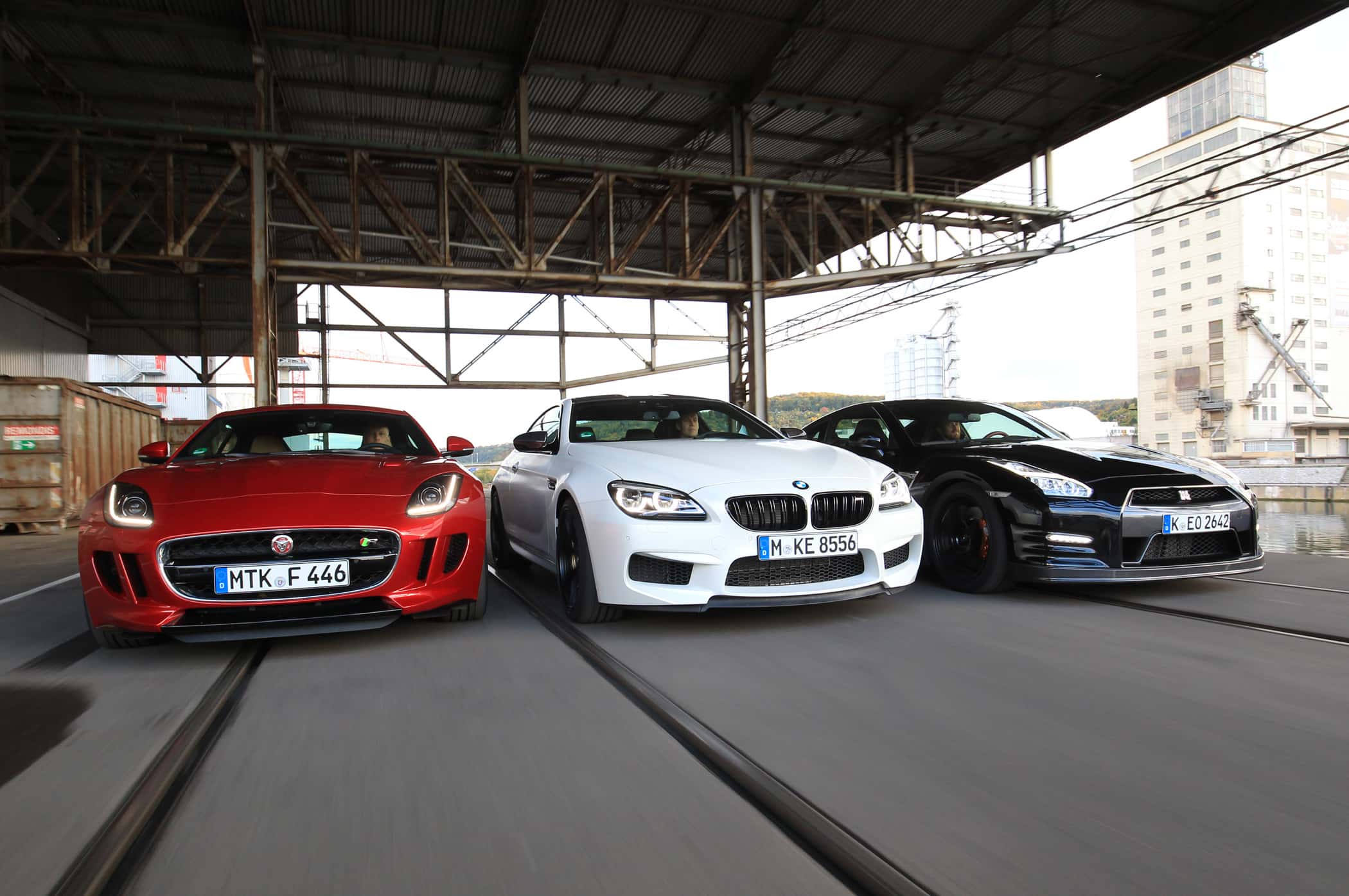 BMW M6 Competition-Paket, Jaguar F-Type R AWD, Nissan GT-R Track Edition