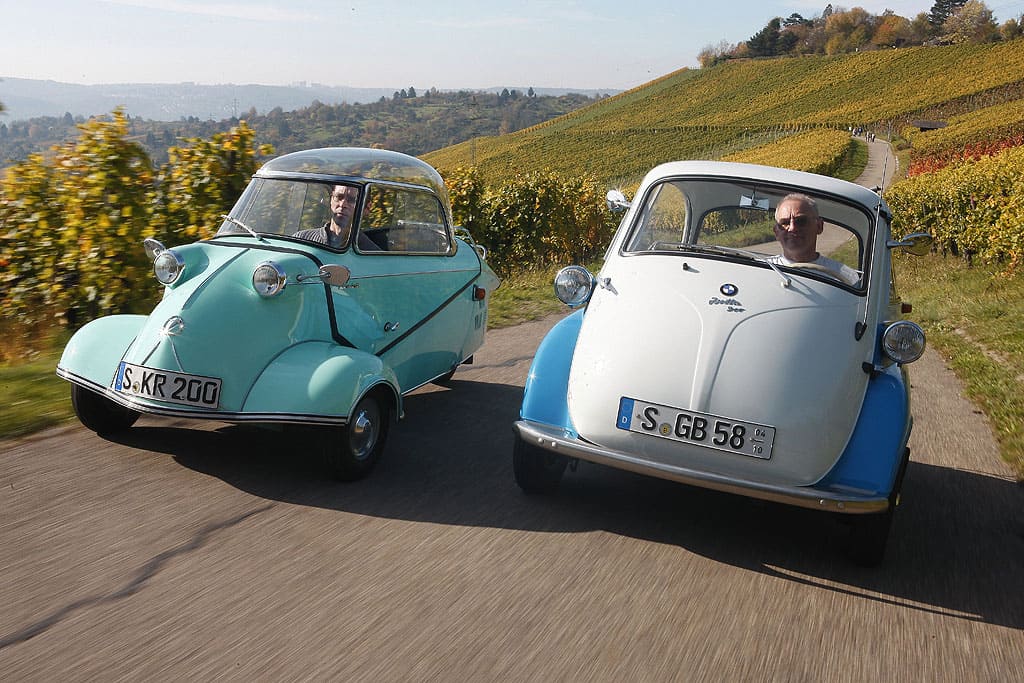 BMW Isetta 300 und Messerschmitt KR 200: Mit Kleinstwagen ins